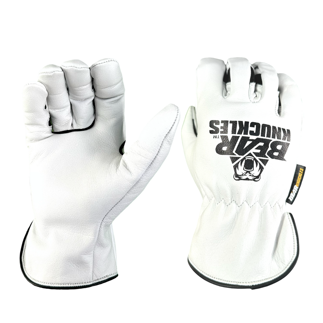White Magic | White Leather Work Glove | Bear Knuckle Gloves
