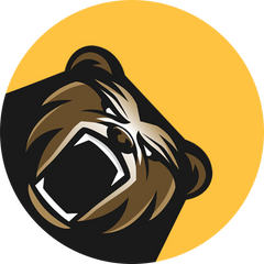 Bear Knuckles Logo with social links below to facebook and instagram