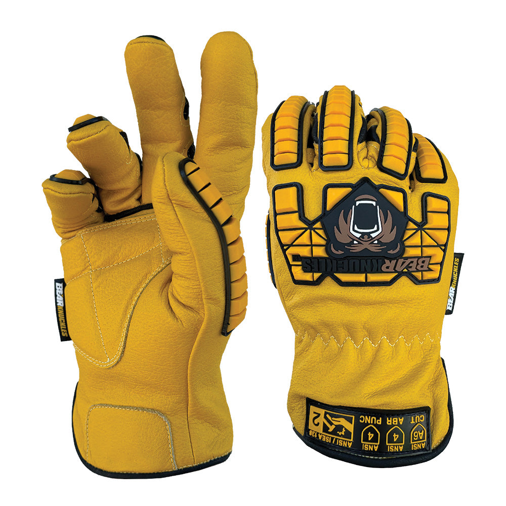 Sledge Hammer | Heavy Duty Leather Gloves | Bear Knuckles Gloves