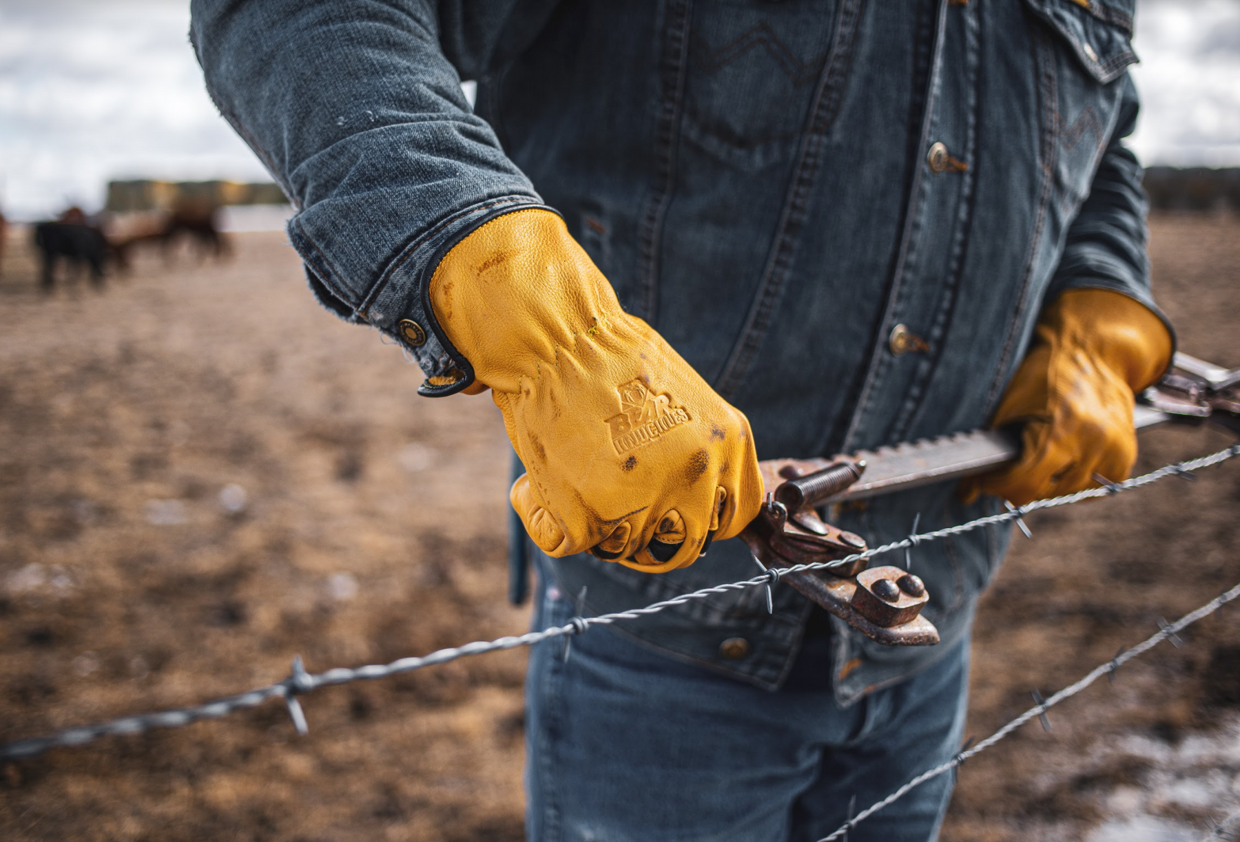 Heavy leather gloves deals