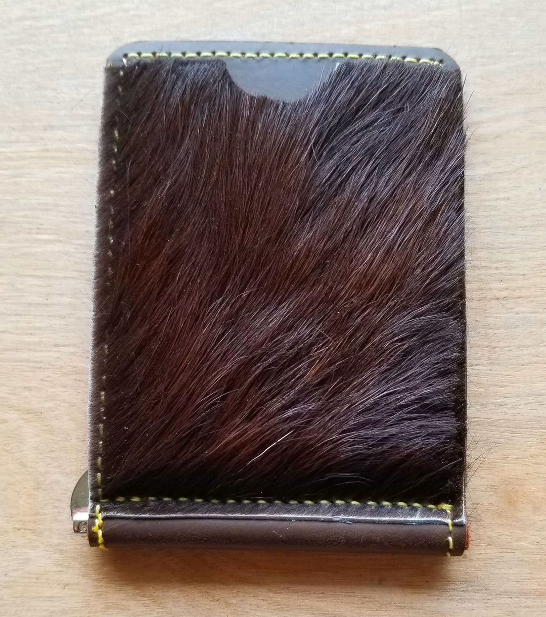 BK Cowhide Leather Wallet Hair on Hide Bear Knuckles