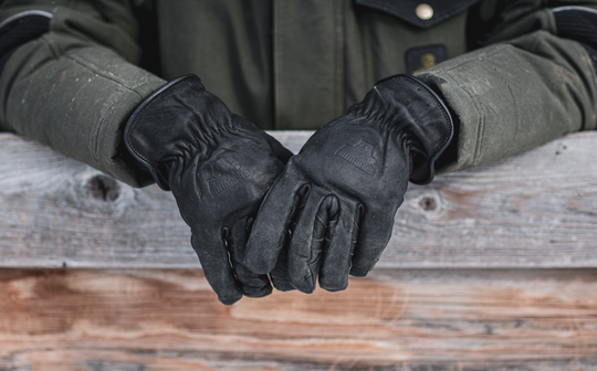 Midnight | Water Resistant Leather Gloves | Bear Knuckles Gloves